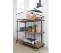Bekijk BePureHome Giro trolley/bakkerskar 89x94x41 cm vintage metaal/hout BePureHome Giro trolley/bakkerskar 89x94x41 cm vintage metaal/hout