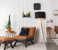 Bekijk Zuiver loungefauteuil Lazy Sack Cognac icm grijs Zuiver loungefauteuil Lazy Sack Cognac icm grijs