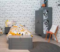 Bekijk Donald Duck Wonen nachtkastje massief bezaagd grenen staalgrijs Donald Duck Wonen nachtkastje massief bezaagd grenen staalgrijs