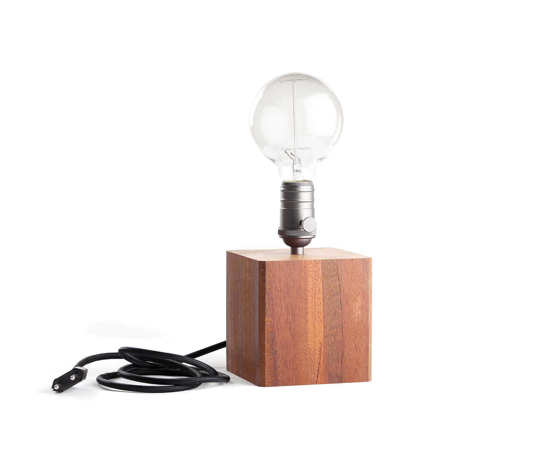 Industriële tafellamp hout incl lamp Hout Industriële tafellamp hout incl lamp Hout