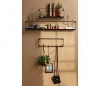 Bekijk WOOOD Meert wandplank 100 cm zwart metaal WOOOD Meert wandplank 100 cm zwart metaal