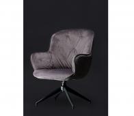 Bekijk WOOOD Exclusive Elaine fauteuil antraciet velvet WOOOD Exclusive Elaine fauteuil antraciet velvet