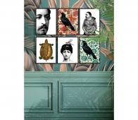 Bekijk Poster Lady with bug kleur incl. lijst Poster Lady with bug kleur incl. lijst