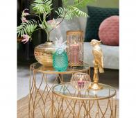 Bekijk Riverdale Indy kaketoe 33cm goud porselein Riverdale Indy kaketoe 33cm goud porselein