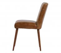 Bekijk Basiclabel Bull eetkamerstoel cognac leer Basiclabel Bull eetkamerstoel cognac leer