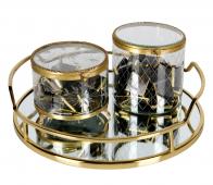 Bekijk BePureHome Jewels sieradenbox antique brass metaal/glas BePureHome Jewels sieradenbox antique brass metaal/glas