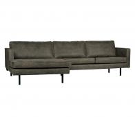 Bekijk BePureHome Rodeo bank chaise longue army linkervariant BePureHome Rodeo bank chaise longue army linkervariant