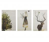 Bekijk BePureHome Set van 3 winter posters papier Large H35 x B21 cm BePureHome Set van 3 winter posters papier Large H35 x B21 cm