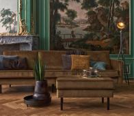 Bekijk BePureHome Rodeo hocker velvet honing geel velvet BePureHome Rodeo hocker velvet honing geel velvet