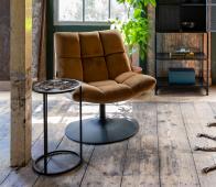 Bekijk Dutchbone Bar lounge fauteuil velvet goudbruin goudbruin Dutchbone Bar lounge fauteuil velvet goudbruin goudbruin