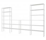 Bekijk vtwonen Rack kast metaal variant 7 (hxbxd) 220x392x31 cm wit vtwonen Rack kast metaal variant 7 (hxbxd) 220x392x31 cm wit